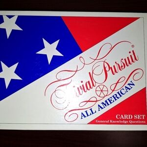 Trivial Pursuit All American card set. Pre-owned and in excellent condition